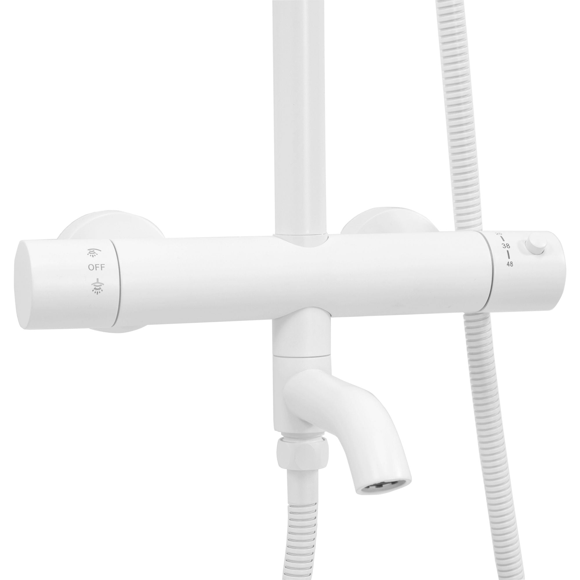 Doucheset REA Lungo White Met Thermostaat