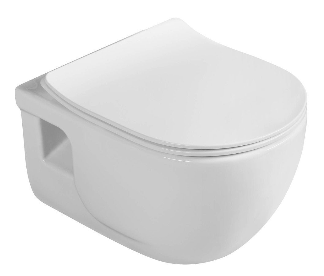 Wandtoilet Brilla Cleanwash 36,5X53Cm Wit Randloos