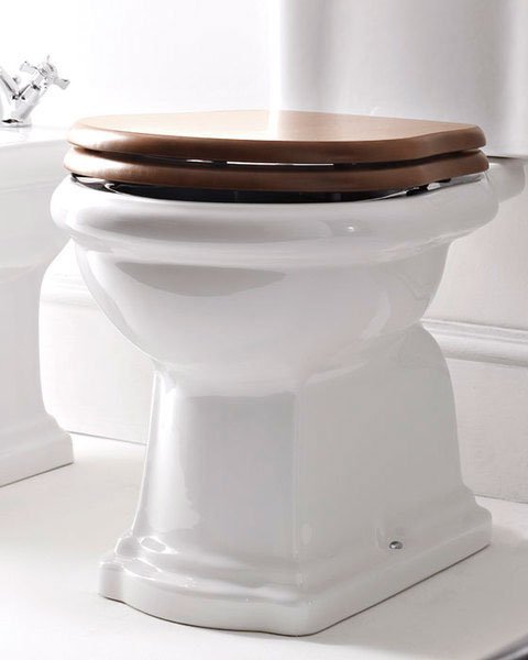 Toiletzitting Retro Soft Close Walnoot/Brons