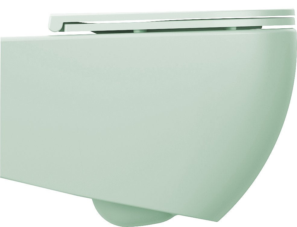 Infinity Rimless Hangend Toilet 36,5X53Cm Mint Groen