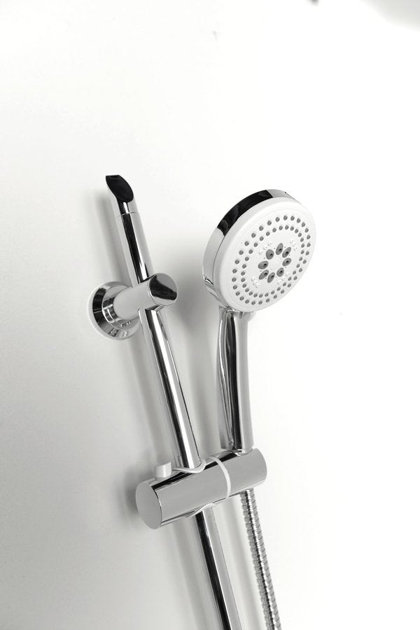 Aqualine Glijstang met Handdoucheset 60 cm Chroom