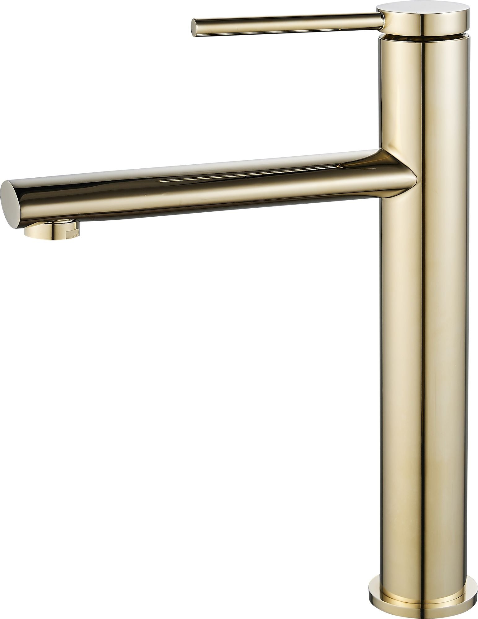 Wastafelkraan Rea Oval Gold High