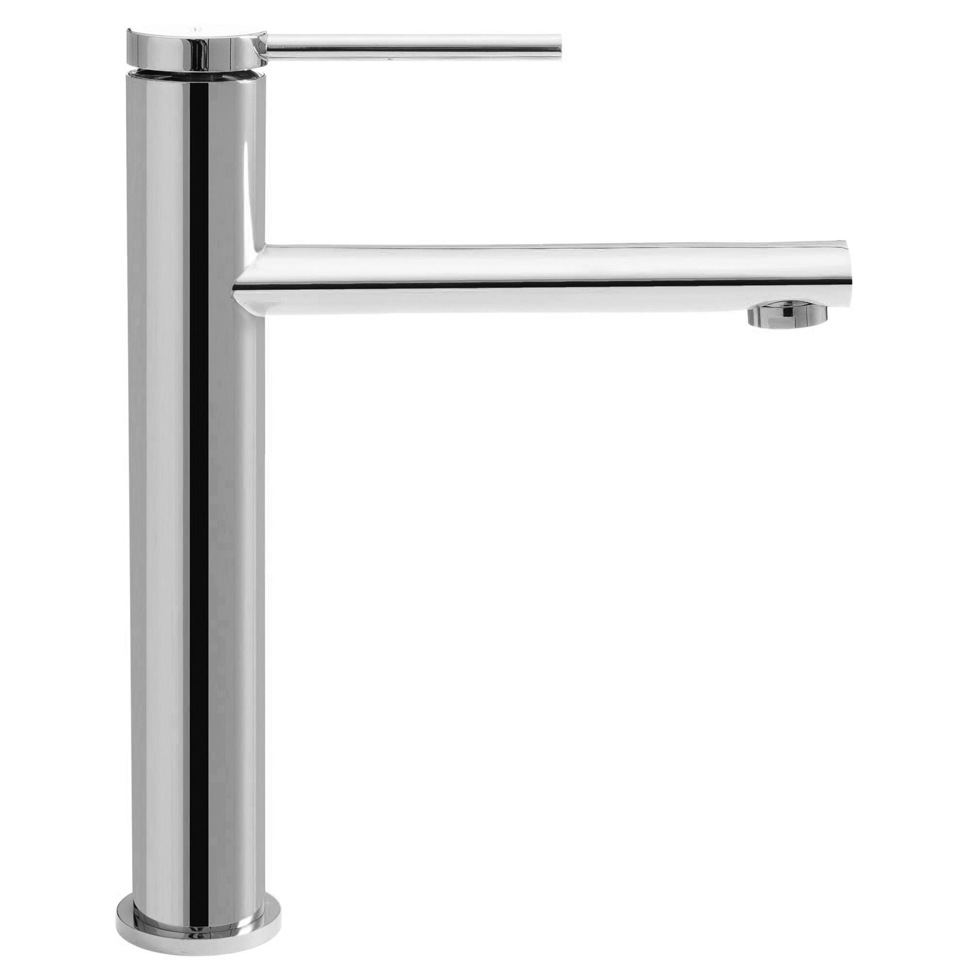 Wastafelkraan Rea Oval Chrom High
