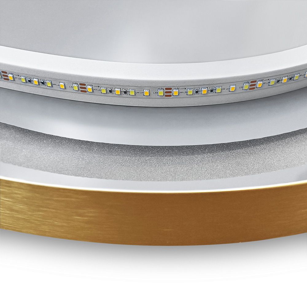 Detailweergave Rea WANDSPIEGEL OVL Borstel badkamerspiegel Goud