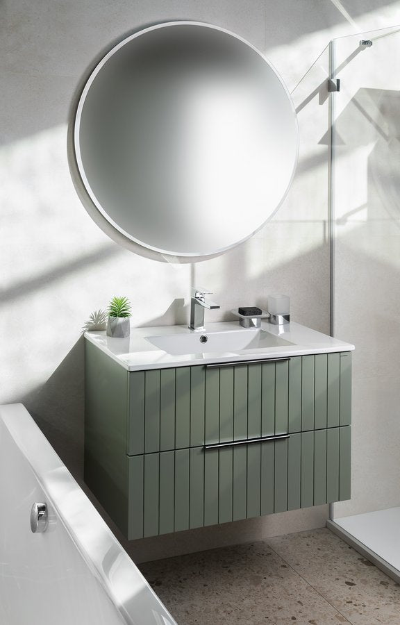 Sapho Slim Keramische Meubel Wastafel 100x46,5cm Wit
