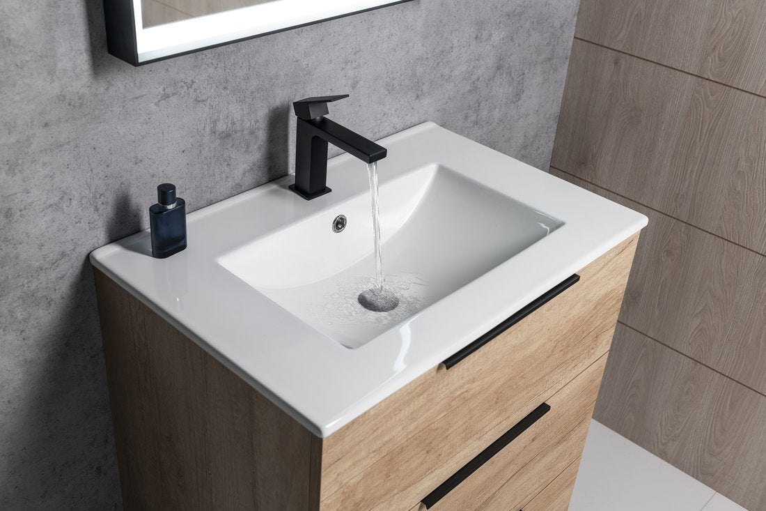 Sapho Slim Keramische Meubel Wastafel 80x46,5cm Wit