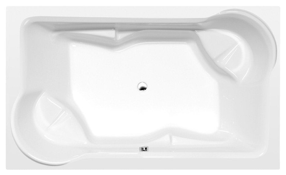 Polysan Duo Tweepersoons Rechthoekig Ligbad 200x120 cm Wit afbeelding 1