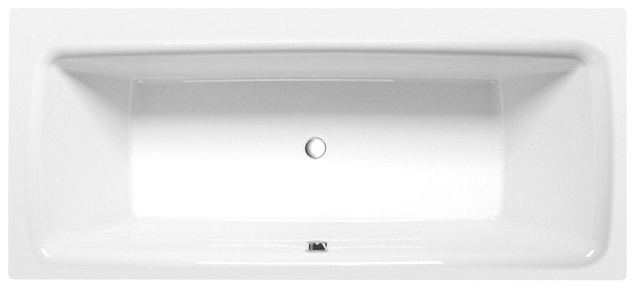 Polysan Kvadra Tweepersoons Rechthoekig Ligbad 180x80 cm Wit afbeelding 1