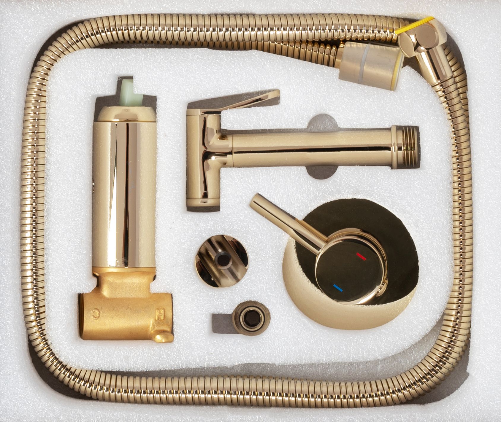 Inbouw Bidetmengkraan Rea Lungo Loop Gold