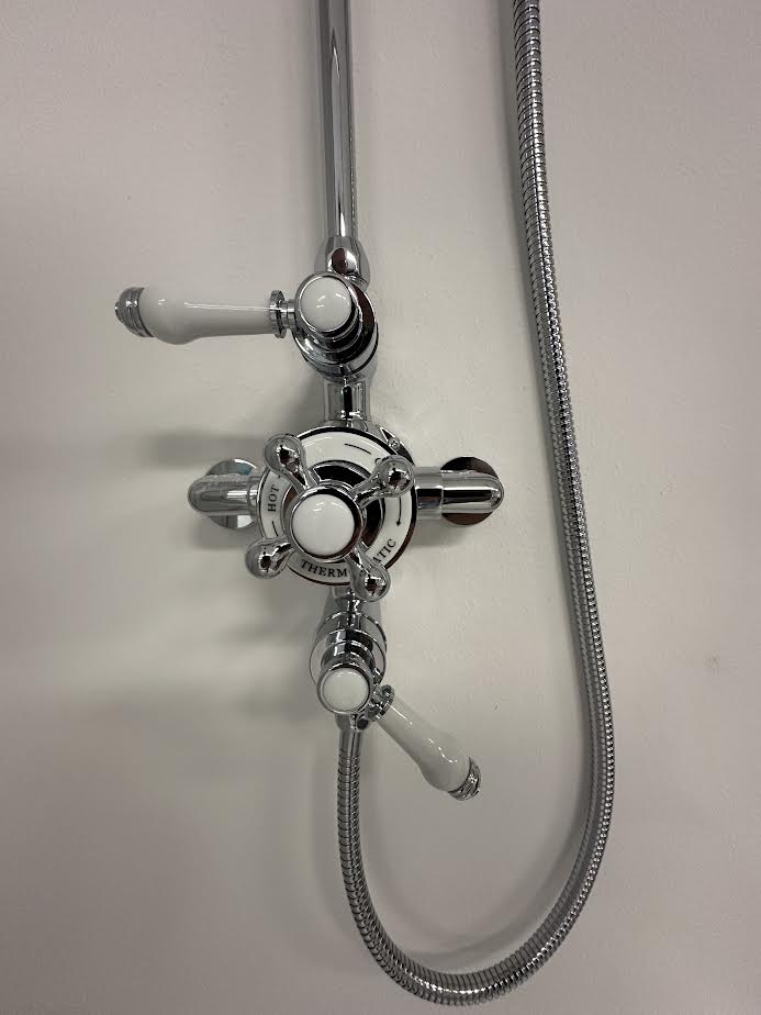 Eastbrook Traditionele Opbouw Doucheset Wit/Chroom 93.0071