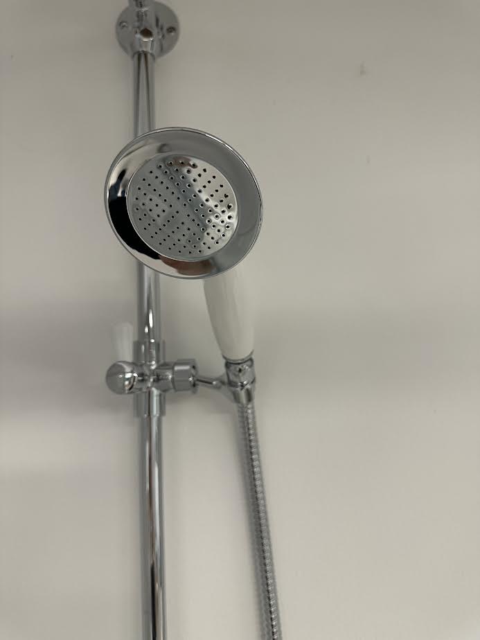 Eastbrook Traditionele Opbouw Doucheset Wit/Chroom 93.0071
