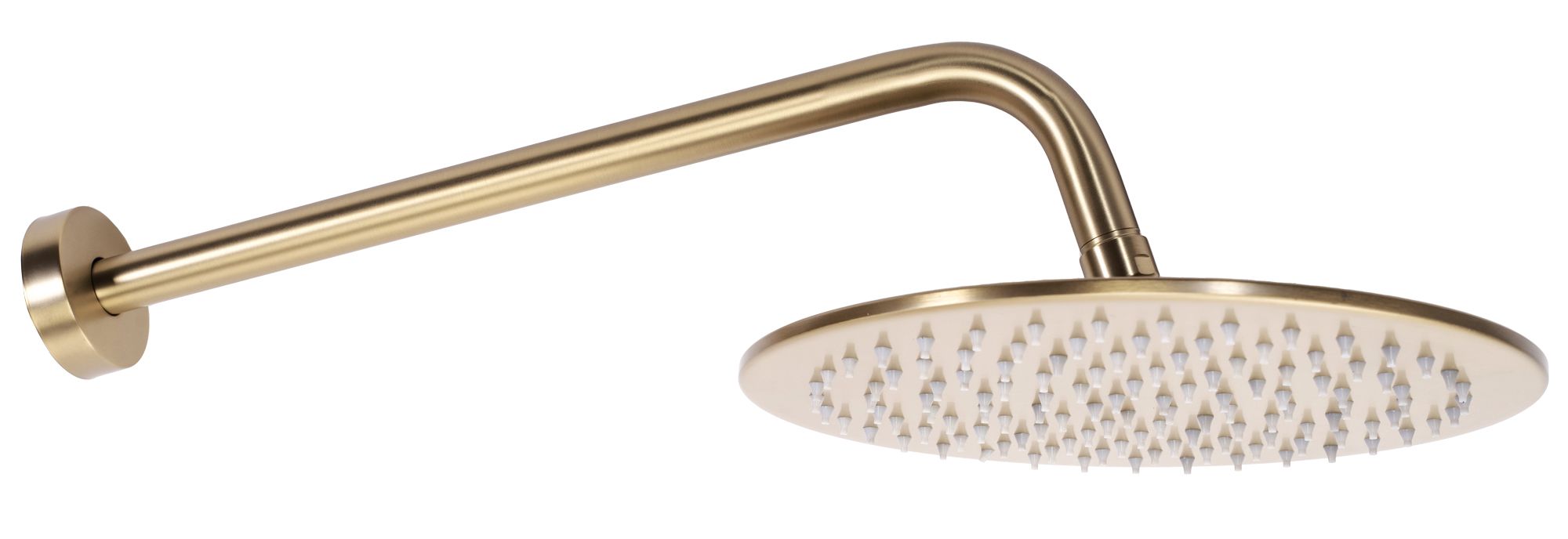 Rea Verso Box inbouw doucheset Glans Goud detail van hoofddouche en handdouche