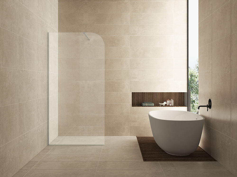 Wiesbaden Curvea inloopdouche 1000 x 2000 x 8 mm nano helder glas