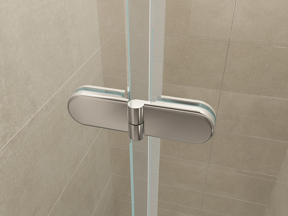 Wiesbaden Maki nisdeur vouwbaar links 900 x 2000 x 8 mm nano helder glas/chroom