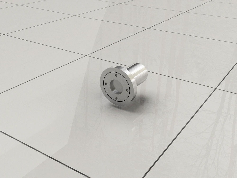 Wiesbaden Stabilisatiestang met plafondbevestiging inkortbaar rond 100 cm chroom