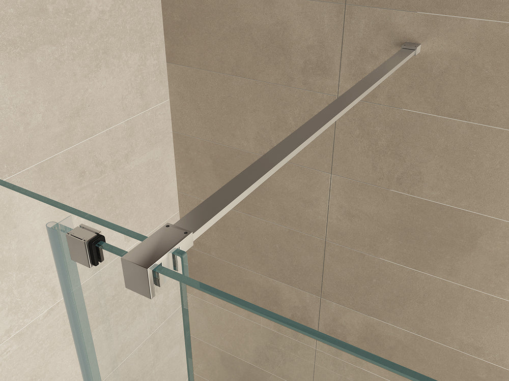 Wiesbaden Rolso verleng inloopdouche 1000 x 2000 x 10 mm helder glas/chroom