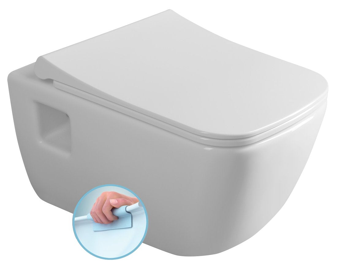 Wandtoilet Walter 37X52,5Cm Wit Randloos