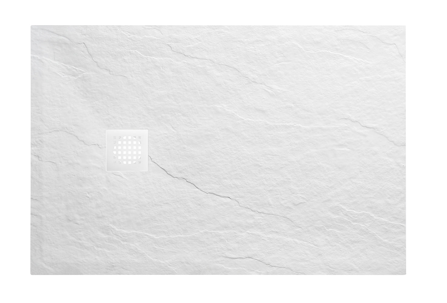 Douchebak Wiesbaden Stonea Wit 140x80 cm — stevige douchebasis