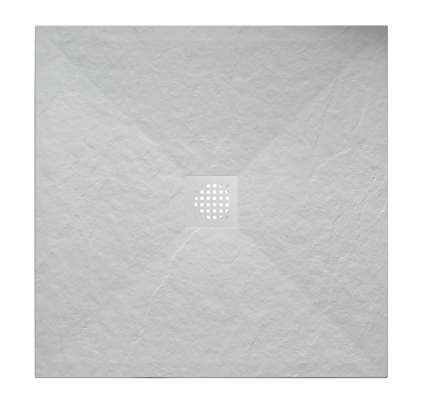Douchebak Wiesbaden Stonea Wit 90x90 cm — stevige douchebasis