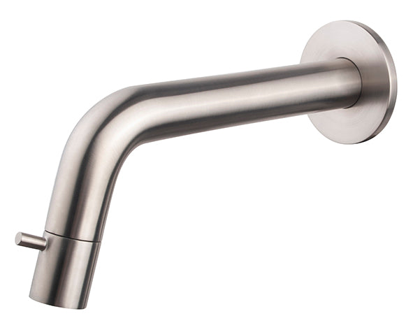 Caral Sophia fonteinkraan inkortbaar met muurbevestiging 1/2" geborsteld staal PVD – Wiesbaden – Geborsteld Staal – Fonteinkraan | Dealplein