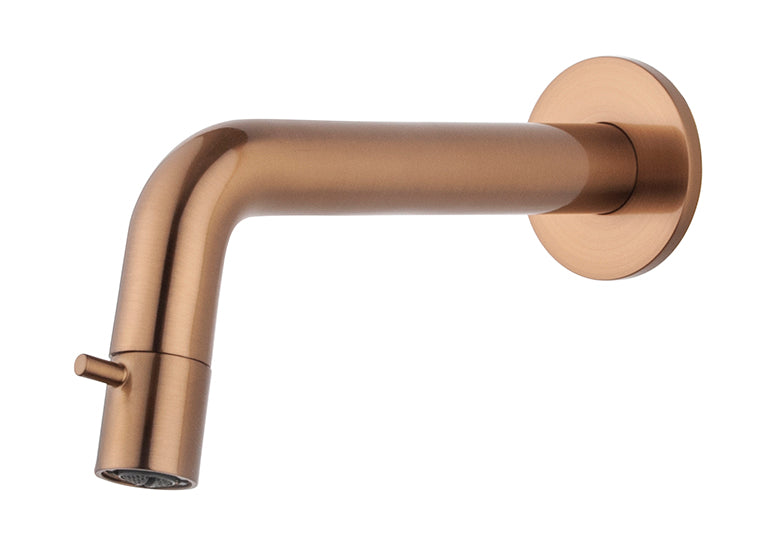 Caral Sophia fonteinkraan inkortbaar met muurbevestiging 1/2" geborsteld brons koper PVD – Wiesbaden – Koper – Fonteinkraan | Dealplein