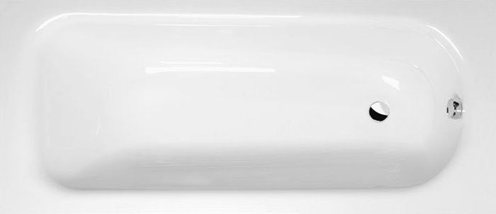 Polysan Laura Rechthoekig Ligbad 160x70 cm Wit afbeelding 1