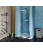 Polysan Easy Line Draaibare Douchedeur Met Vaste Wand 100 cm Helder Glas Chroom