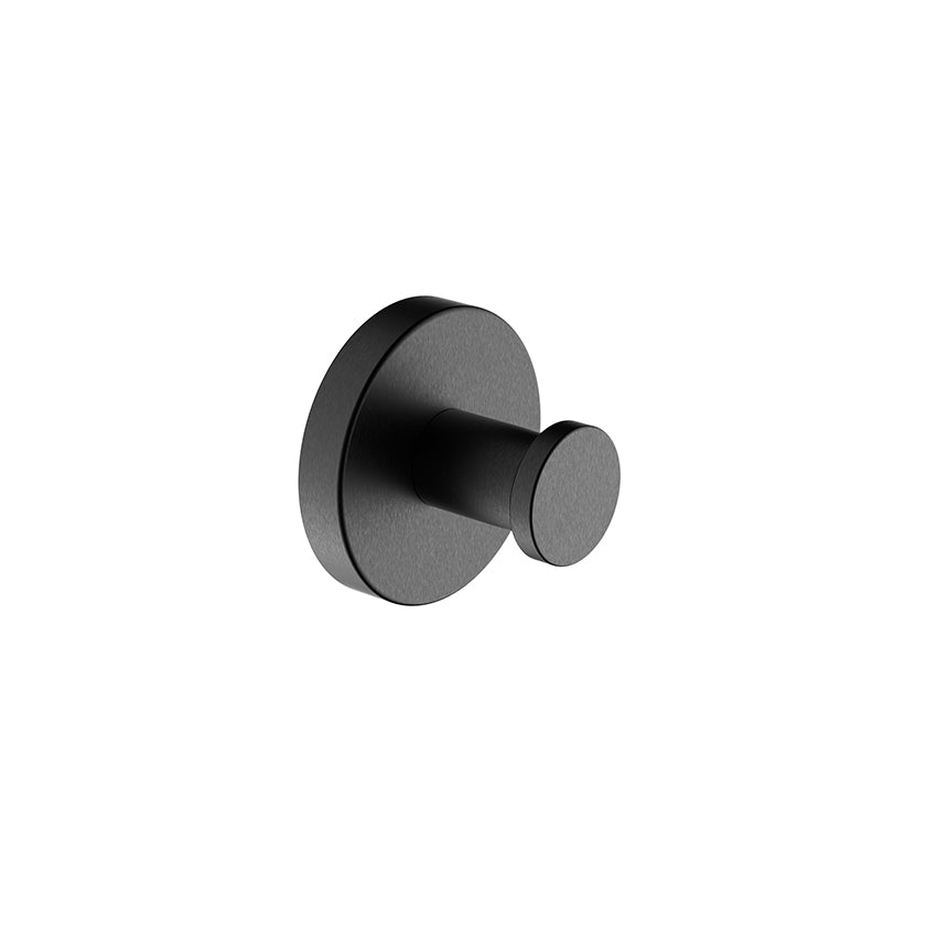 Alonzo handdoekhaak groot gunmetal PVD