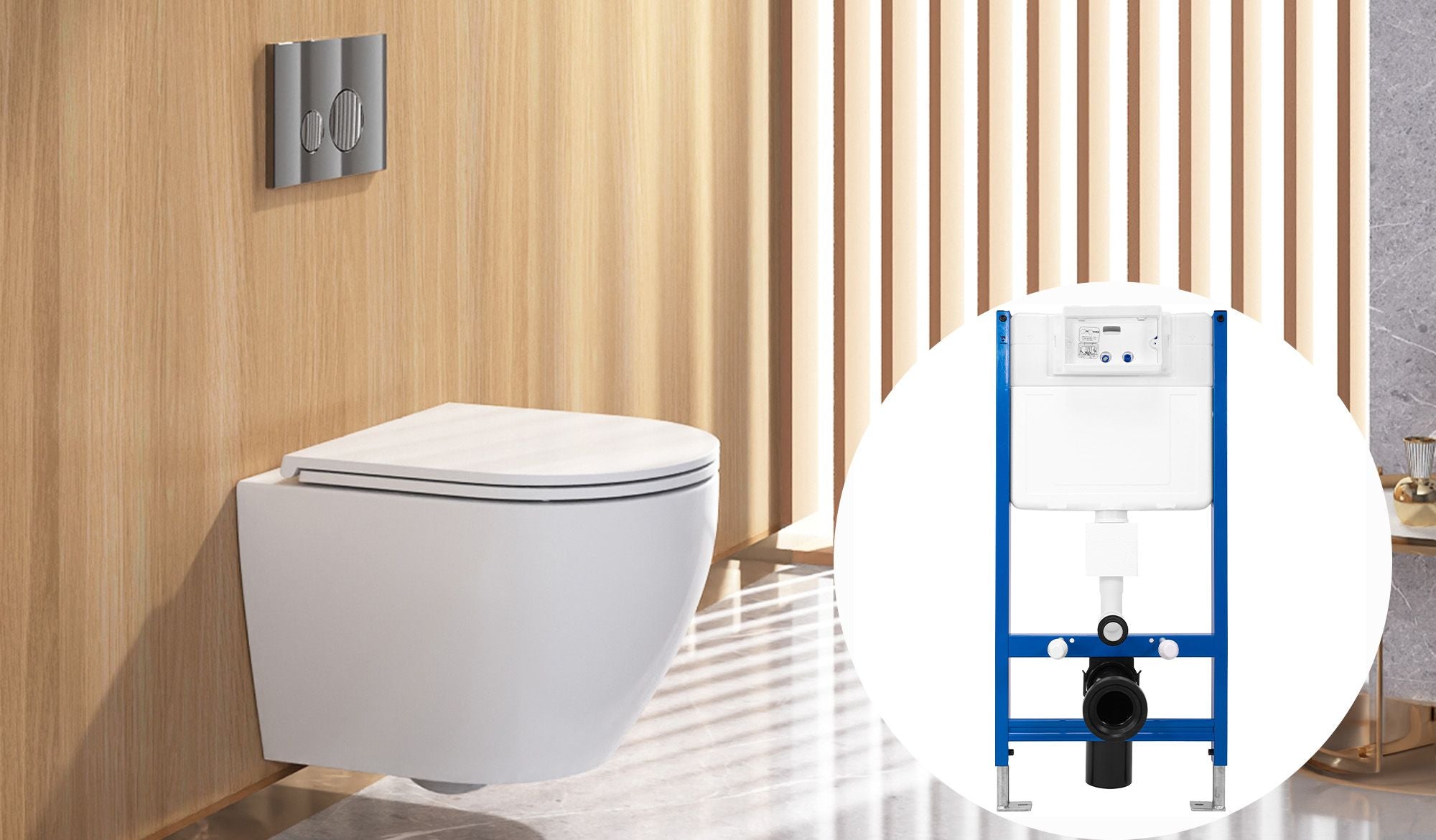 H-knop voor toileframe zwarte mat