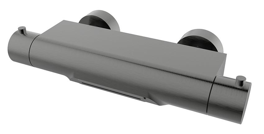 Style thermostatische badmengkraan waterval cooltouch gunmetal PVD