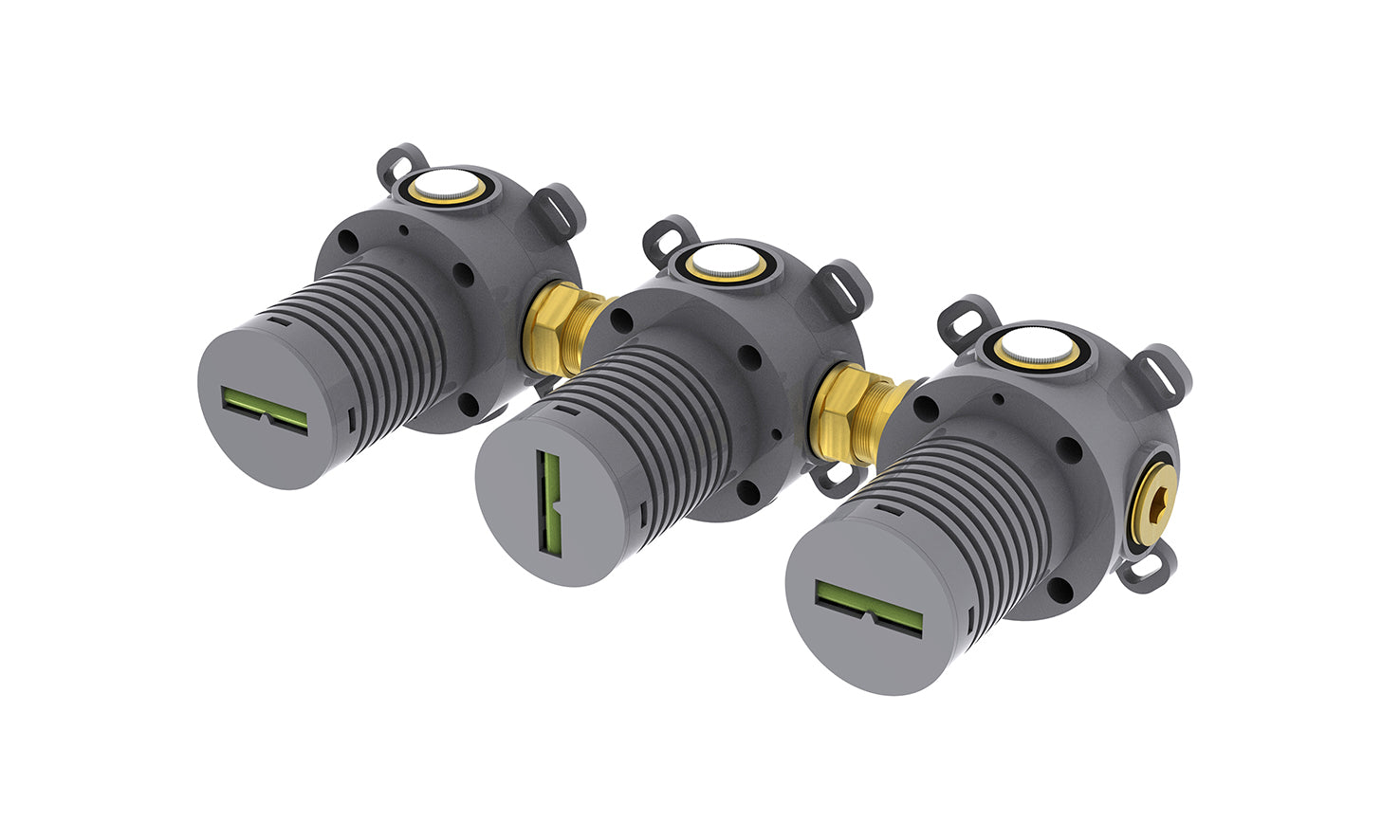 Caral inbouwdeel thermostatische douchekraan met 2 stopkranen – Wiesbaden – Onbekend – Inbouwthermostaatset | Dealplein