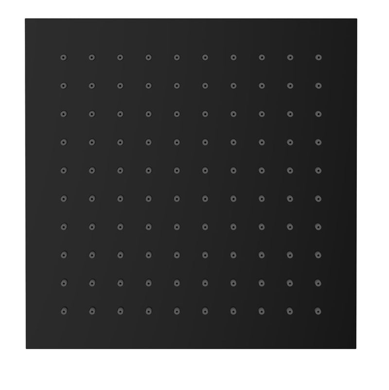 Hoofddouche vierkant 200x8 mm mat zwart