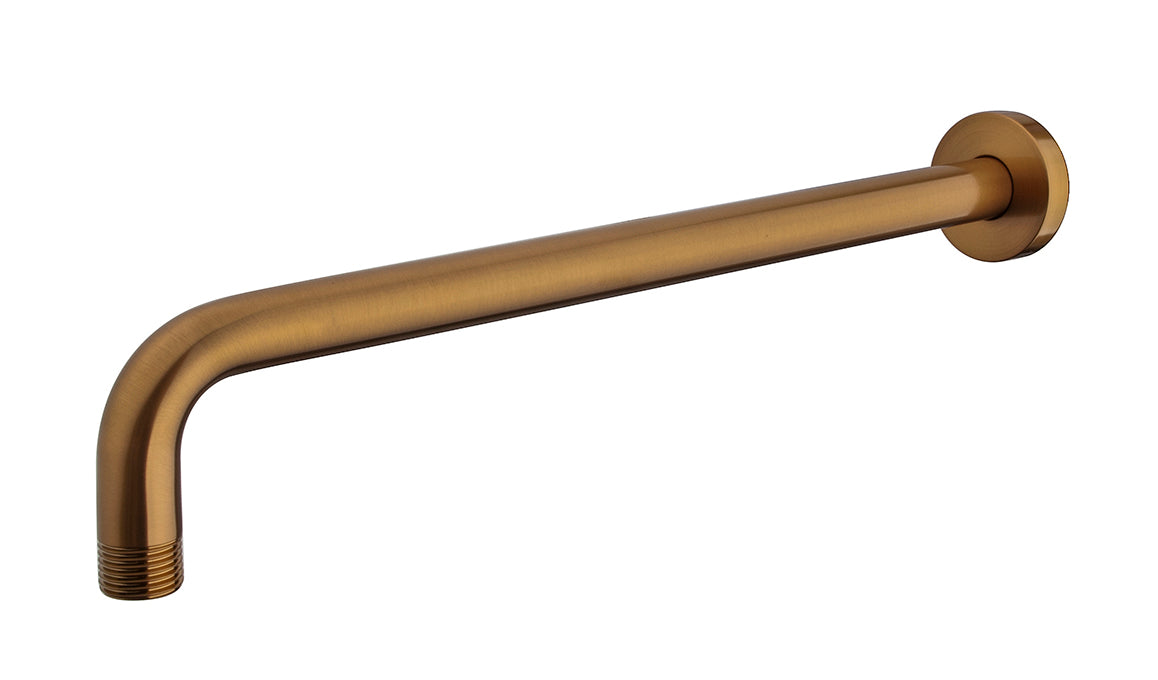 UniMatch douchearm met muurbevestiging 35 cm geborsteld brons koper PVD – Wiesbaden – Koper – Douchearm | Dealplein