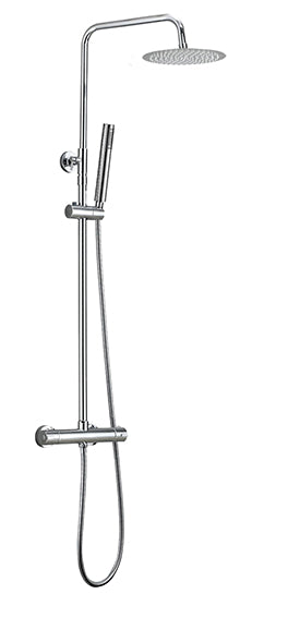 Twenty Eco Thermostatische Regendoucheset Opbouw Rond Chroom