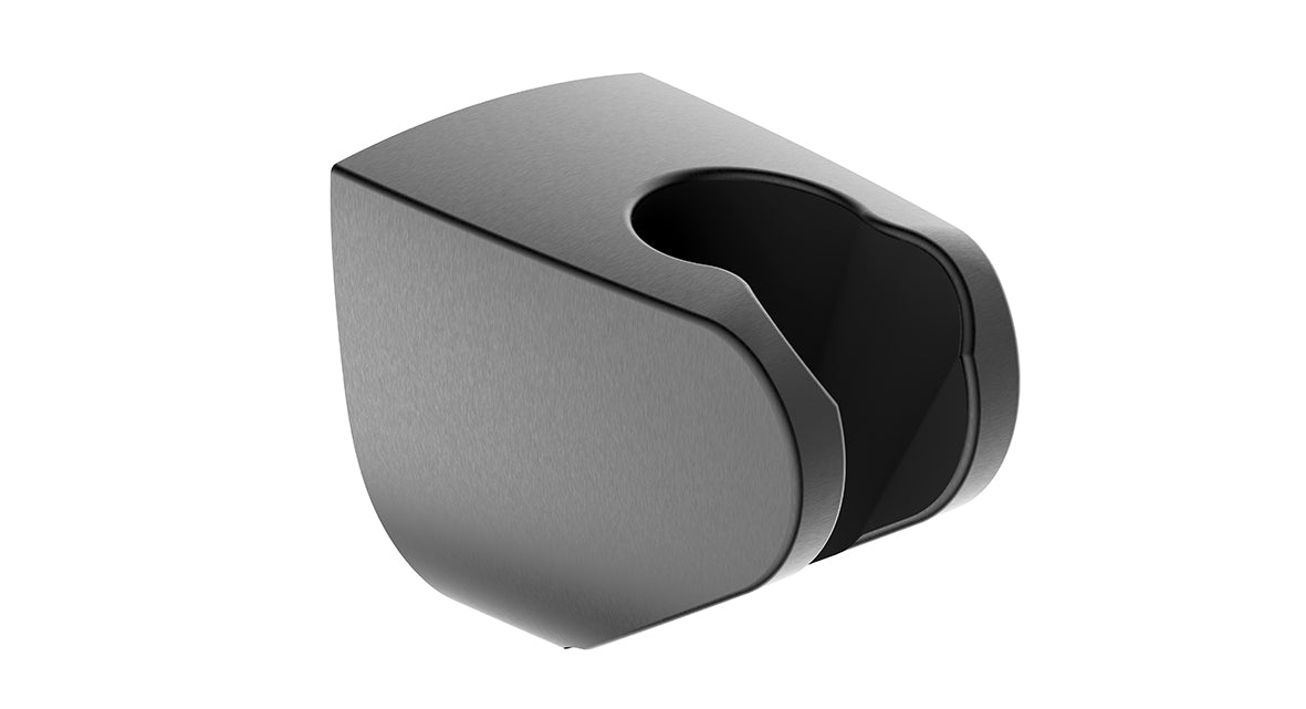 UniMatch wandhanddouchehouder kunststof gunmetal PVD – Wiesbaden – Gun Metal – Handdouchehouder | Dealplein