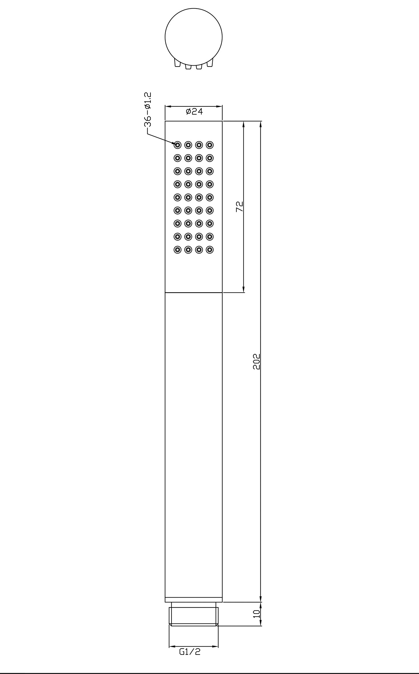 Maattekening Wiesbaden UniMatch glijstangset compleet met staafhanddouche 1 stand chroom/mat zwart