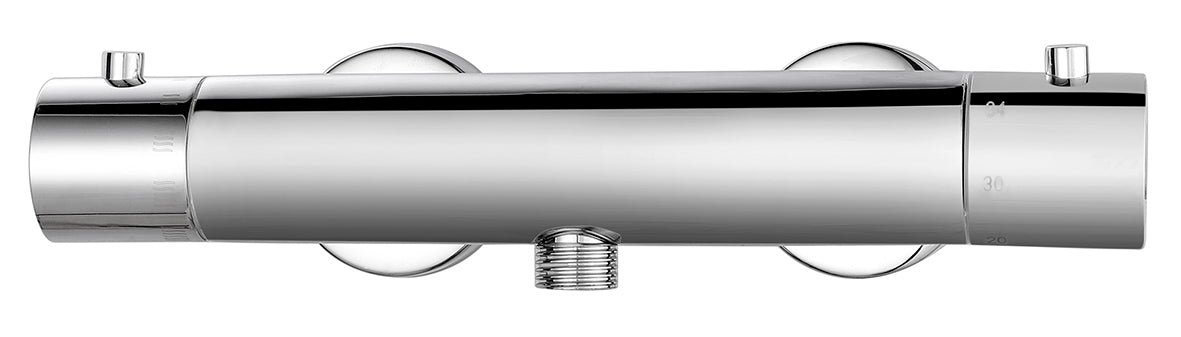 Rio thermostatische douchemengkraan 12 cm chroom – Xellanz – Chroom – Douchekraan | Dealplein