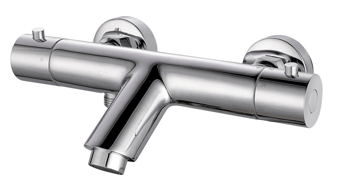 Rio thermostatische badmengkraan 15 cm chroom