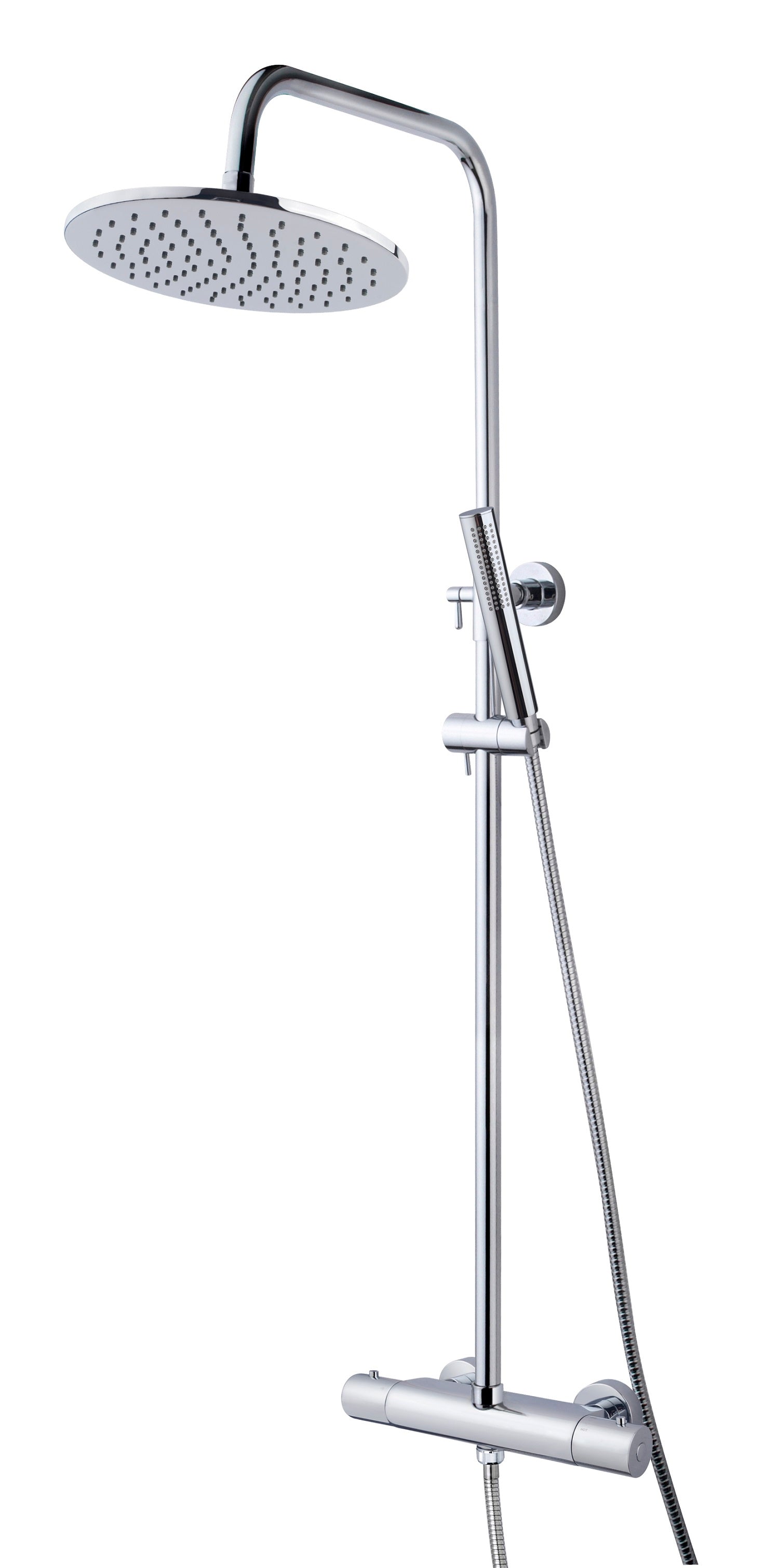 Caral Thermostatische Regendoucheset Opbouw Chroom