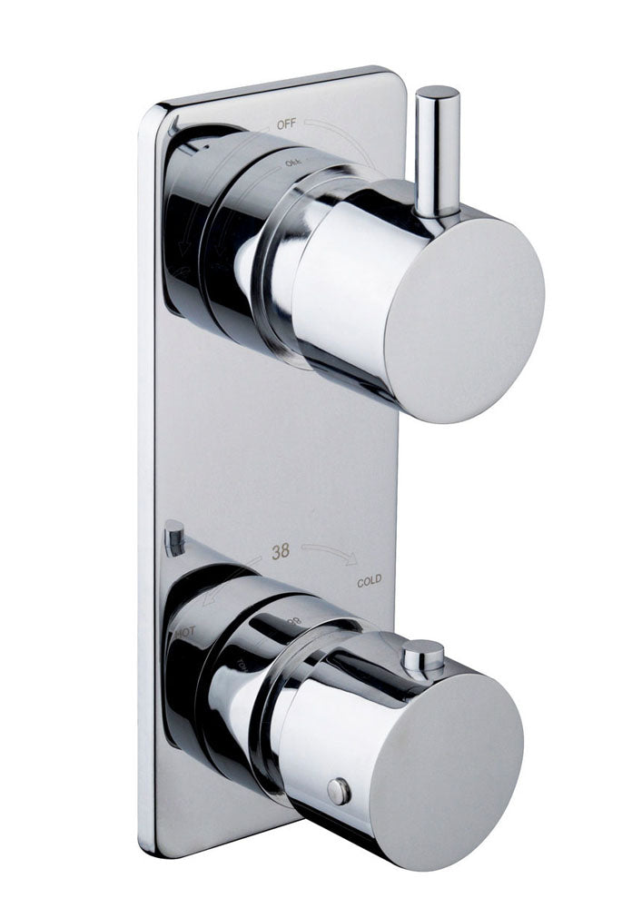 Rivaro inbouwthermostaat 2 weg chroom – Xellanz – Chroom – Inbouwthermostaat | Dealplein