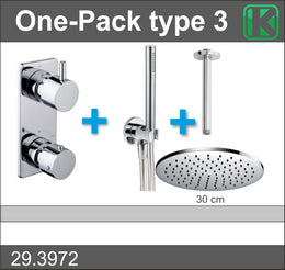 Complete Inbouwthermostaatset Type 3 Chr (30cm)