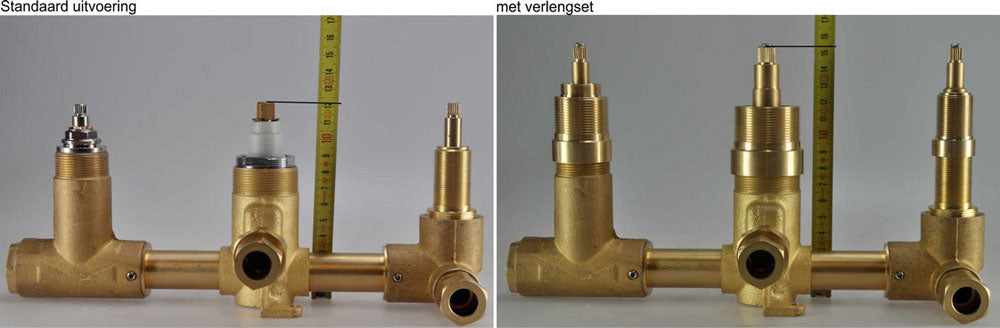 Caral/Rombo 2-weg verlengset inbouwthermostaat – Wiesbaden – Vermelde uitvoering – Inbouwthermostaat | Dealplein