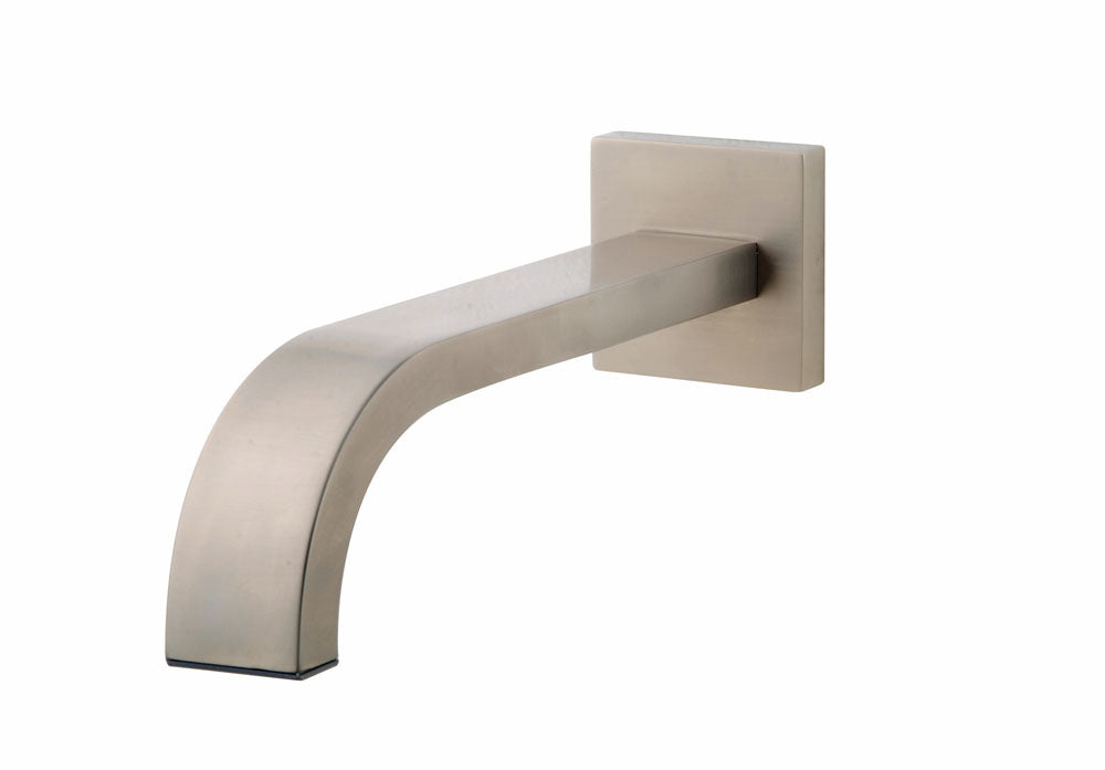 Rombo baduitloop vierkant 30 cm 1/2'' geborsteld staal PVD