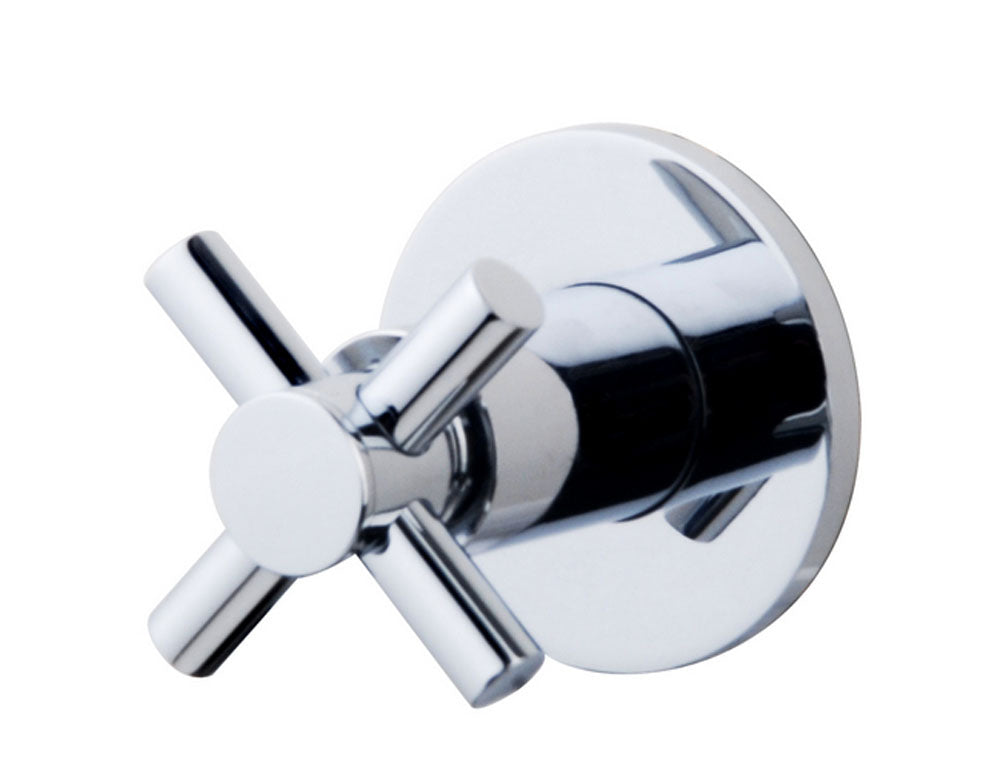 Cross stopkraan inbouw 1/2'' chroom – Xellanz – Chroom – Inbouwthermostaat | Dealplein