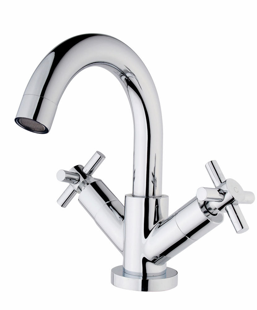 Cross wastafelkraan chroom – Xellanz – Chroom – Wastafelkraan | Dealplein