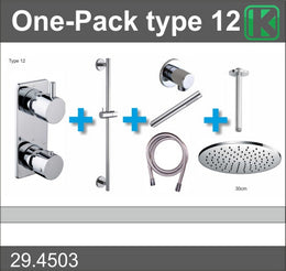 Complete Inbouwthermostaatset Type 12 (30cm)