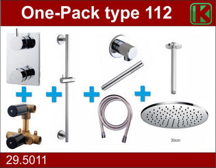 Complete Inbouwthermostaatset Type 112 Chr (30cm)
