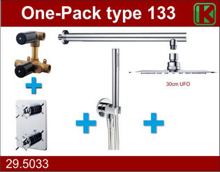Complete Inbouwthermost.set Type 133 Chr (30cm Ufo)