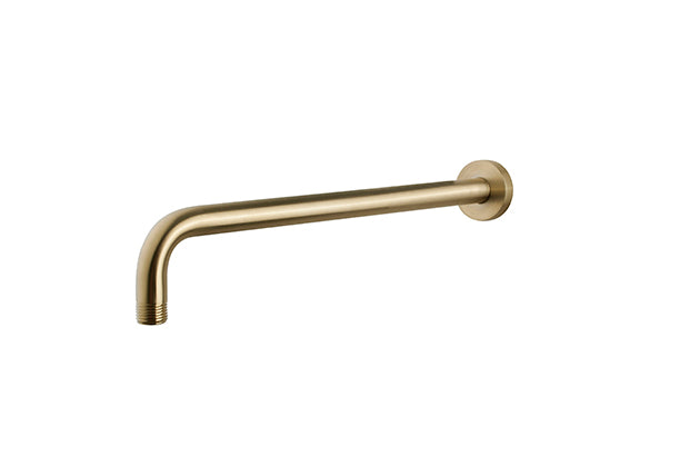 UniMatch douchearm met muurbevestiging 35 cm geborsteld messing PVD – Wiesbaden – Geborsteld Messing – Douchearm | Dealplein