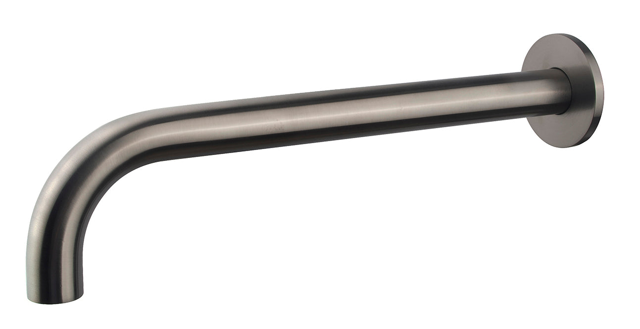 Caral baduitloop rond 30 cm 1/2'' gunmetal PVD – Wiesbaden – Gun Metal – Badkraan | Dealplein